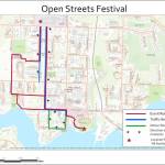 Image courtesy of the city of Bainbridge Island                                A map of the traffic revisions that will be in place in the Winslow area Saturday, Oct. 6 during the Open Streets Festival.
