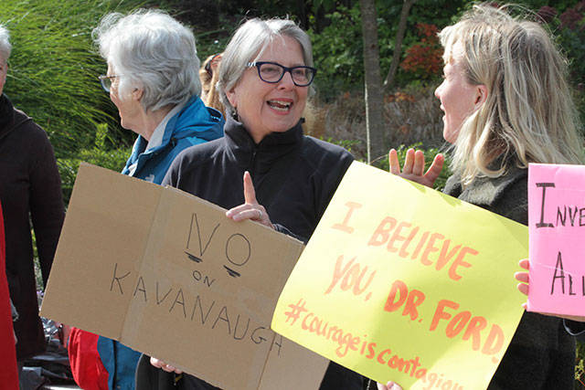Stop Kavanaugh Vigil on Bainbridge | Photo gallery