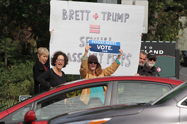 Stop Kavanaugh Vigil on Bainbridge | Photo gallery