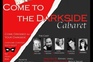 Dark Side Cabaret on stage at Rolling Bay