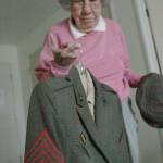 Luciano Marano | Bainbridge Island Review - Mary Richardson, WWII U.S. Marine Corps vet, about two weeks before her 99th birthday.                                 Luciano Marano | Bainbridge Island Review - Mary Richardson shows off her U.S. Marine Corps uniform. During her World War II service, she achieved the rank of sergeant.