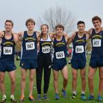 Rick Peters photo | Members of the Bainbridge High School boys cross country team at the recent State meet, along with Eva Entress, the only Spartan girl to qualify for the seasons ultimate meet this year.