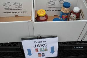 Food, donations collected for Helpline House