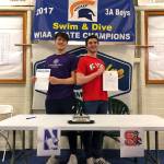 Two Spartan swimmers sign letters of intent