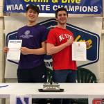 Two Spartan swimmers sign letters of intent