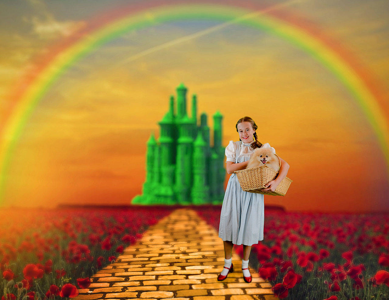 Bainbridge Performing Arts photo | Emily Fox, as Dorothy, leads a troup of newcomers and familiar faces alike in the Bainbridge Performing Arts production of Wizard of Oz.