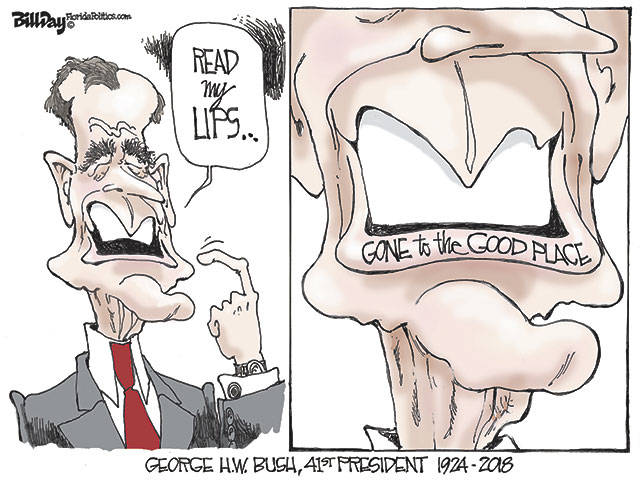 President George HW Bush | A Tribute to 41 in Cartoons