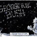 President George HW Bush | A Tribute to 41 in Cartoons