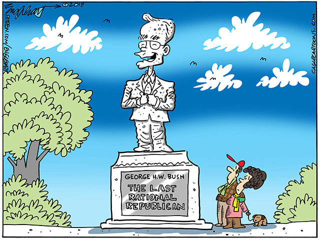 President George HW Bush | A Tribute to 41 in Cartoons