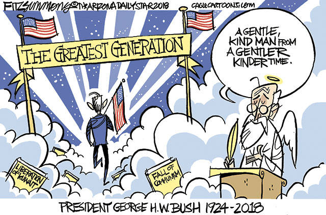 President George HW Bush | A Tribute to 41 in Cartoons