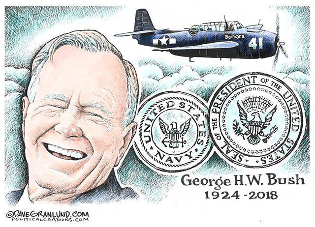 President George HW Bush | A Tribute to 41 in Cartoons