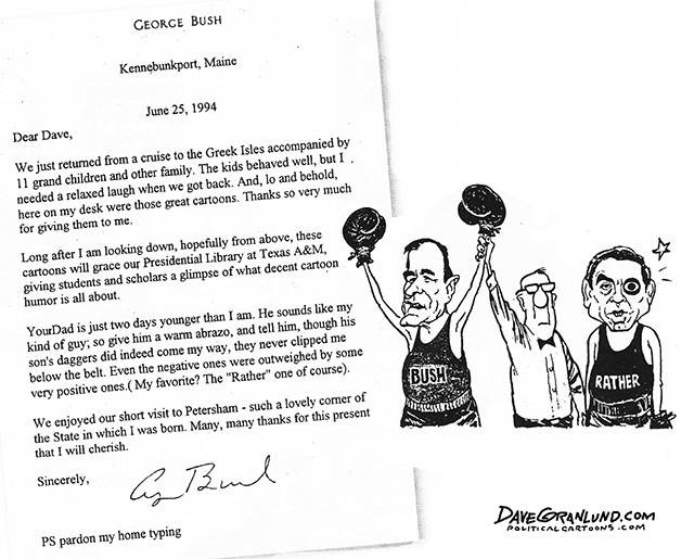 President George HW Bush | A Tribute to 41 in Cartoons