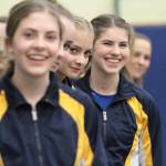 Brian Kelly | Bainbridge Island Review                                The Spartans line up for team introductions during their season opener at home.