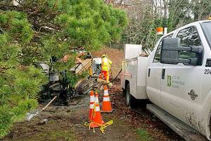 Sewage escapes after pipe break on Bainbridge