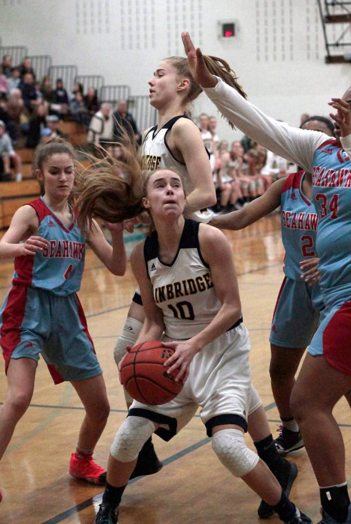 Island girls send Seahawks home with loss in varsity basketball | Photo gallery