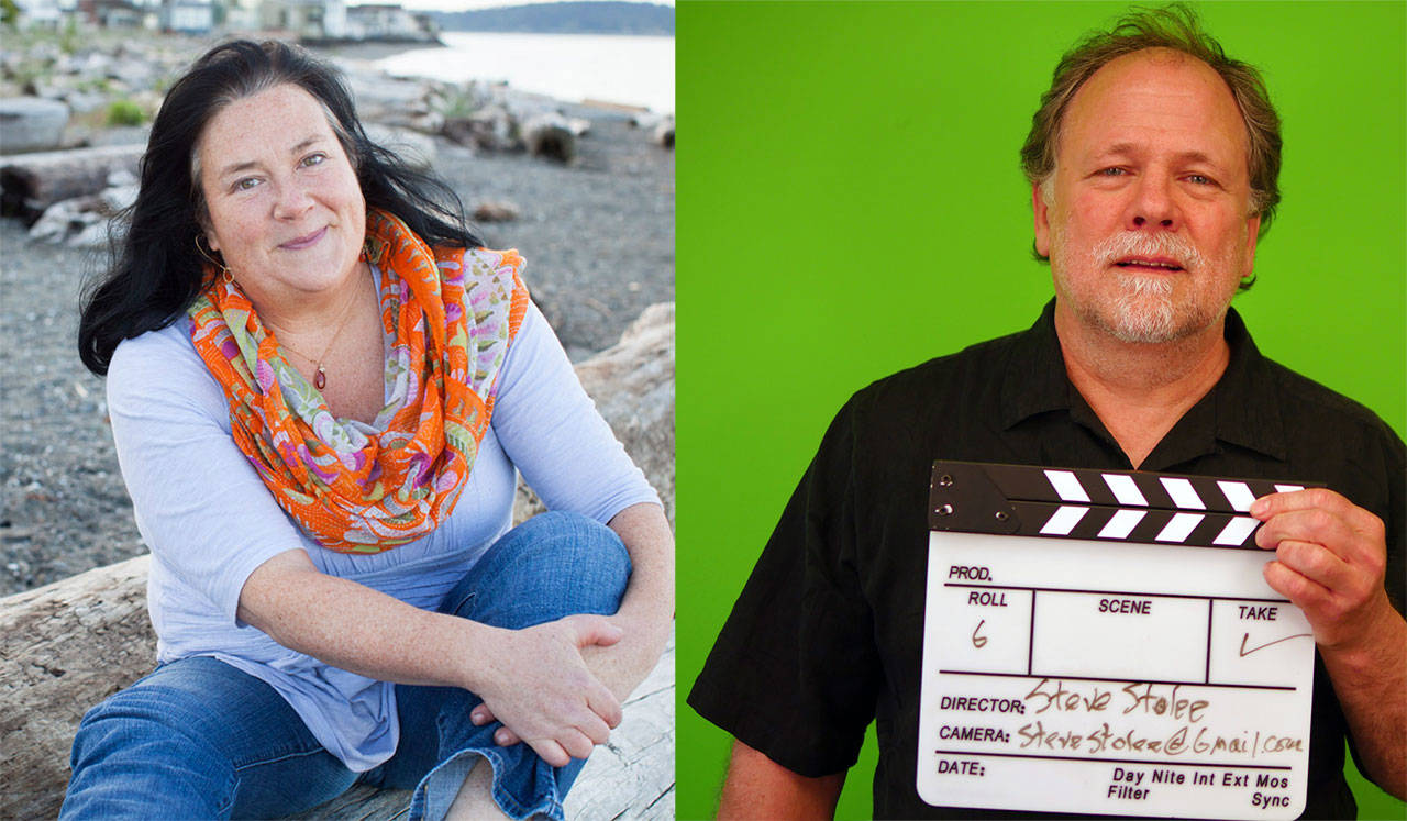 Courtesy photos | Two new Bainbridge art world icons, Lynn Brunelle and Steve Stolee, have been inducted into the storied ranks of Island Treasure Award recipients.