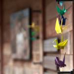 Paper cranes at the Bainbridge Island Japanese American Exclusion Memorial. (Bainbridge Review file)