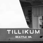 Luciano Marano | Bainbridge Island Review - An Eagle Harbor Maintenance Facility worker leaves the M/V Tillikum following Wednesdays ceremony.