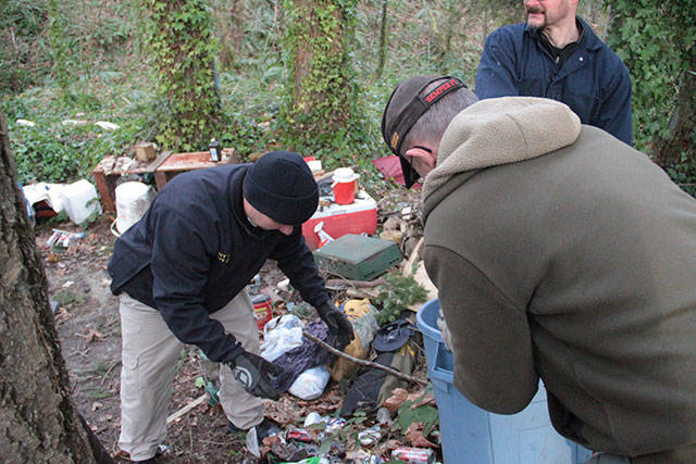 Going, going, gone: Bainbridge police clean up remains of homeless camp | Photo gallery