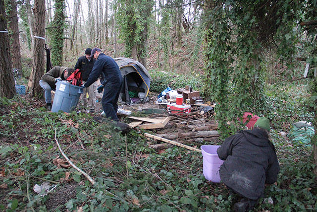 Going, going, gone: Bainbridge police clean up remains of homeless camp | Photo gallery