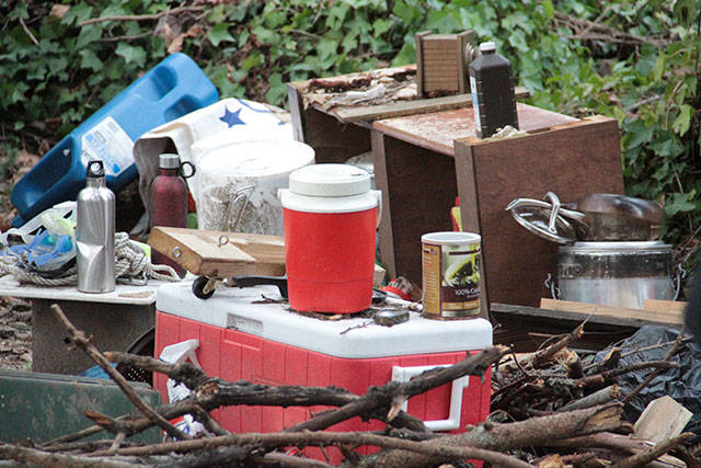 Going, going, gone: Bainbridge police clean up remains of homeless camp | Photo gallery