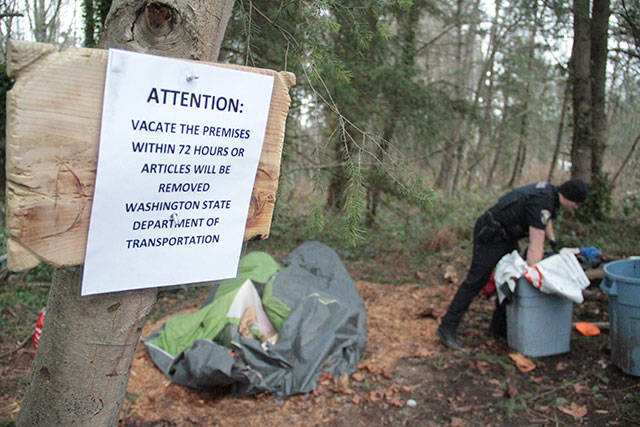 Going, going, gone: Bainbridge police clean up remains of homeless camp | Photo gallery