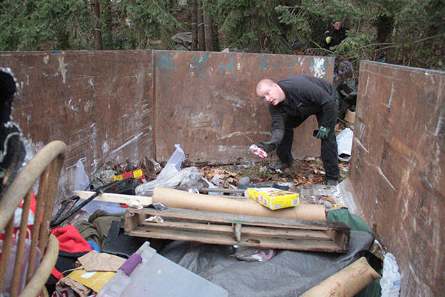 Going, going, gone: Bainbridge police clean up remains of homeless camp | Photo gallery