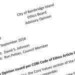 Bainbridge city council upholds ethics complaint against Councilman Peltier