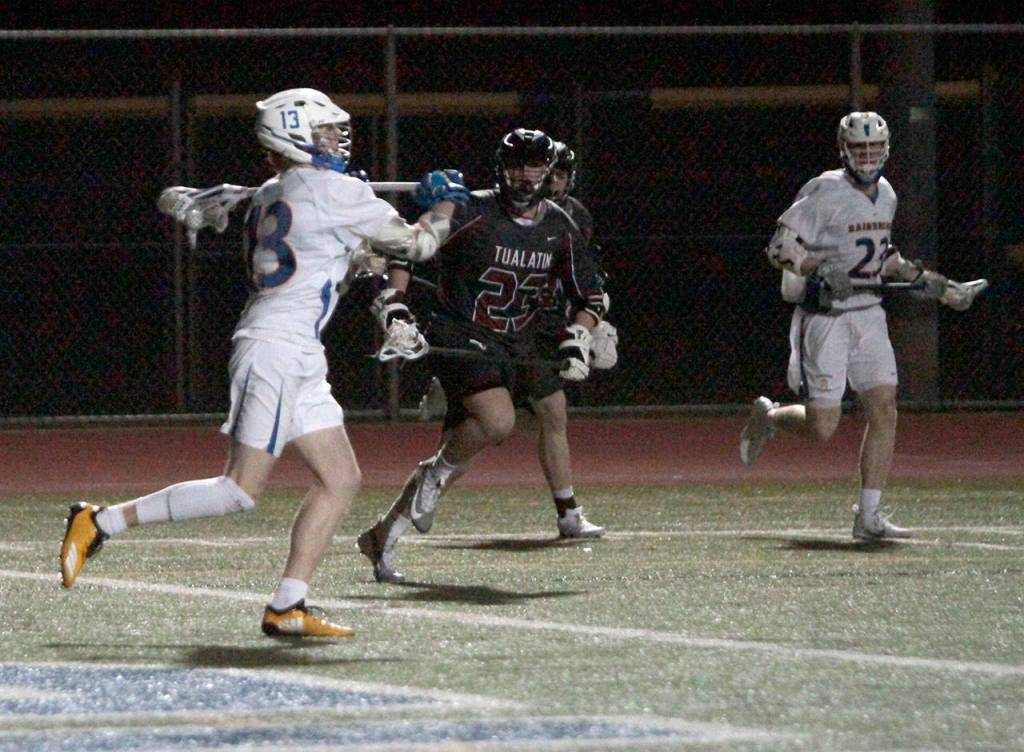 Bainbridge boys end over Oregon guests in LAX victory | Photo gallery