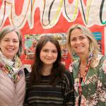 Bainbridge High student Ava Rockefeller Campbell stands with Spanish teachers Patricia Láhtinen and Katie Hess. (Photo courtesy of the Bainbridge Island School District)