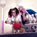 Image courtesy of Jennifer Hodges | The Scientists, just two of the many characters under threat in the upcoming Lesser Known Players production of 27 Short Plays About Being Murdered in a Hotel by ABBA: a Play.