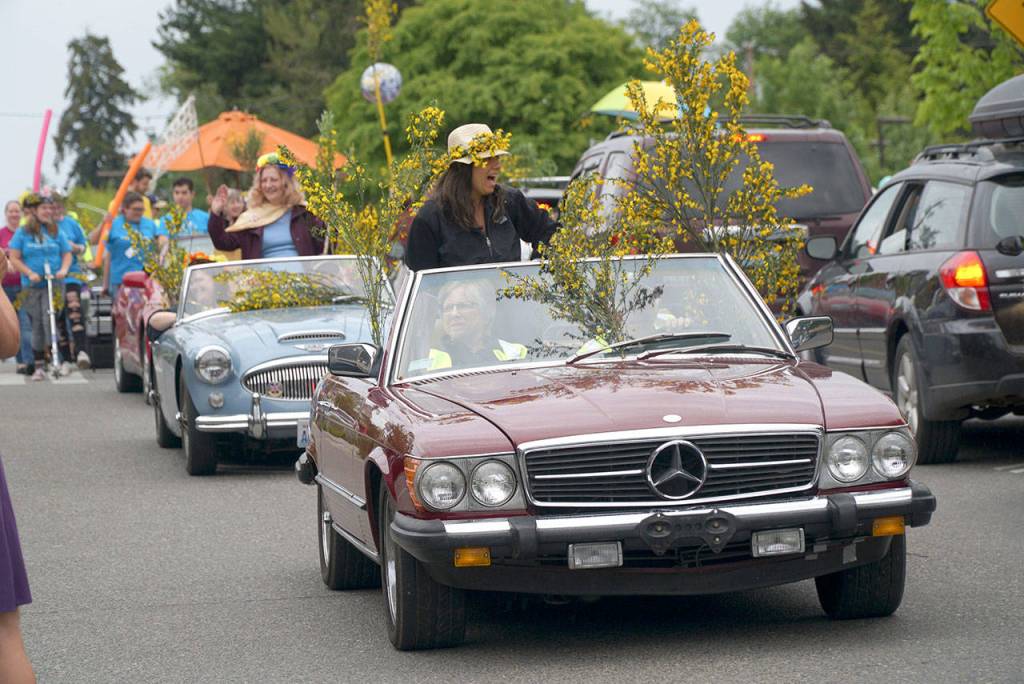 Quirky, secretive Scotch broom parade returns to Winslow | Photo gallery