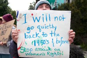 ‘Ban the Bans’ pro-choice protest comes to Bainbridge