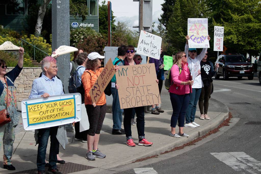 Pro-choice rally takes to Winslow waypoint protesting radical abortion laws | Photo gallery