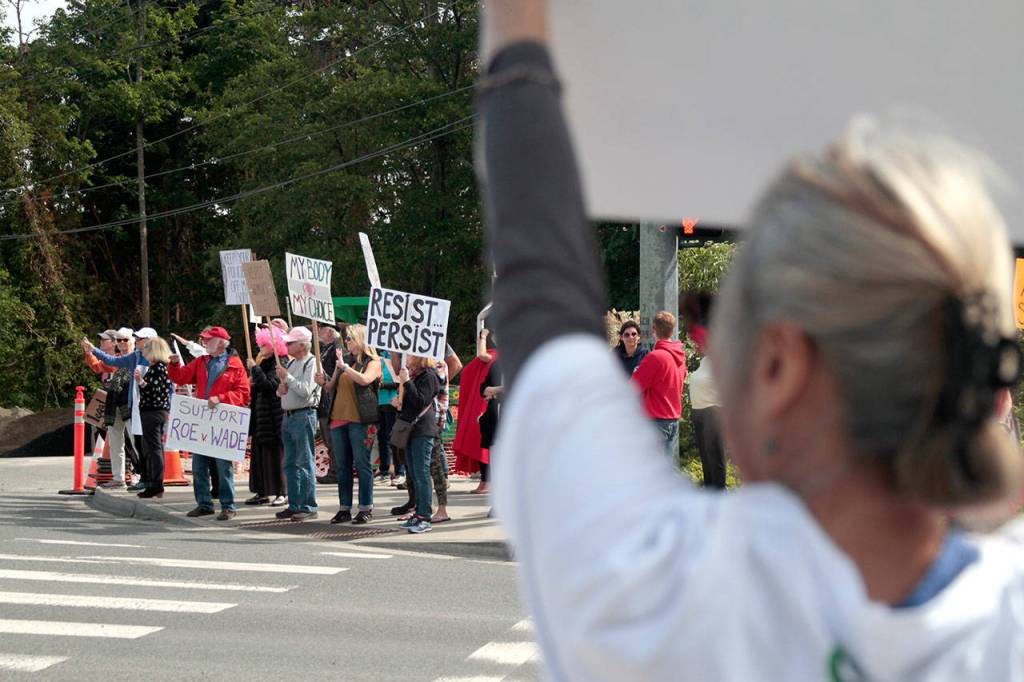 Pro-choice rally takes to Winslow waypoint protesting radical abortion laws | Photo gallery