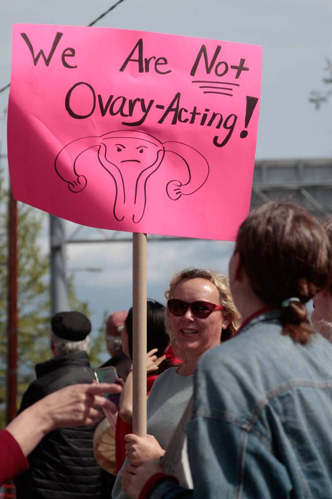 Pro-choice rally takes to Winslow waypoint protesting radical abortion laws | Photo gallery