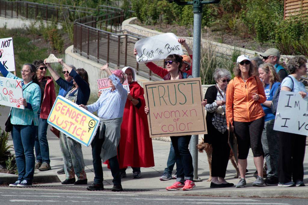 Pro-choice rally takes to Winslow waypoint protesting radical abortion laws | Photo gallery