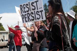 Pro-choice rally takes to Winslow waypoint protesting radical abortion laws | Photo gallery