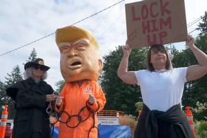 Winslow demonstrators call for Trump impeachment | Photo gallery