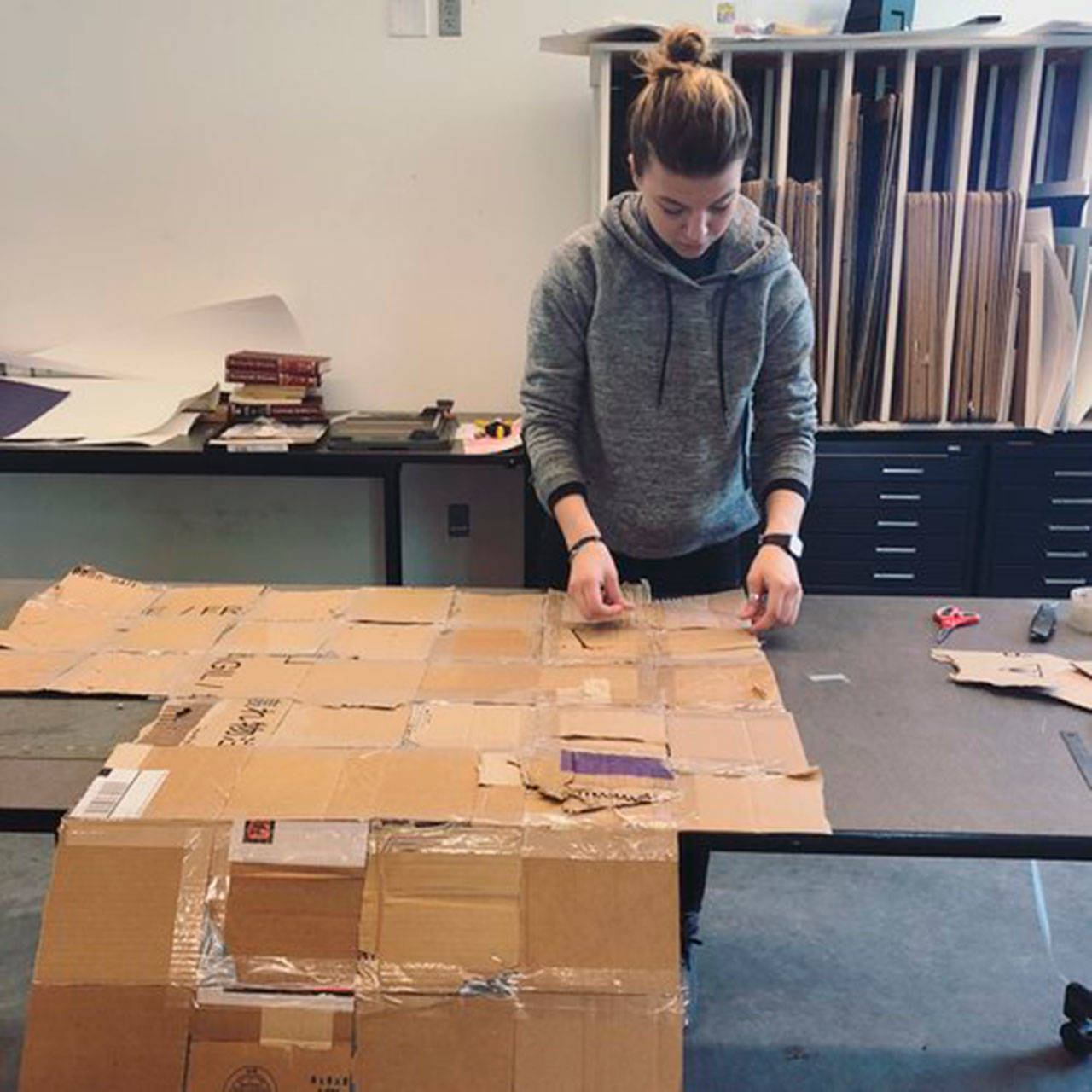 Photo courtesy of Steve Tremble | The Art Project and Arts & Humanities Bainbridge recently announced that mixed-media artist Natalie Godfrey is the winner of the 2019 Amy Award for Emerging Artists.