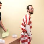 Brian Andrew Glaser is escorted from a Kitsap County Superior Court courtroom following his sentencing Monday for first-degree murder. (Brian Kelly | Bainbridge Island Review)