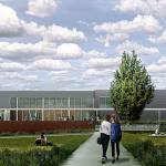 An architects drawing of the new 100 Building at BHS.