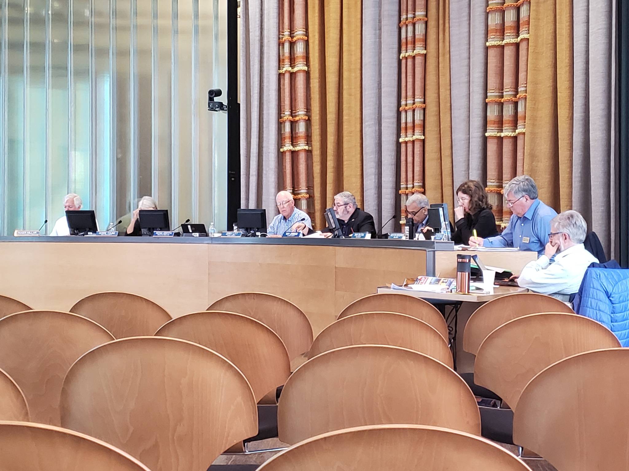 The Washington State Transportation Committee approved WSF proposals regarding ferry fares and policy changes at the Norm Dicks Government Center in Bremerton June 19. (Tyler Shuey | Kitsap News Group)