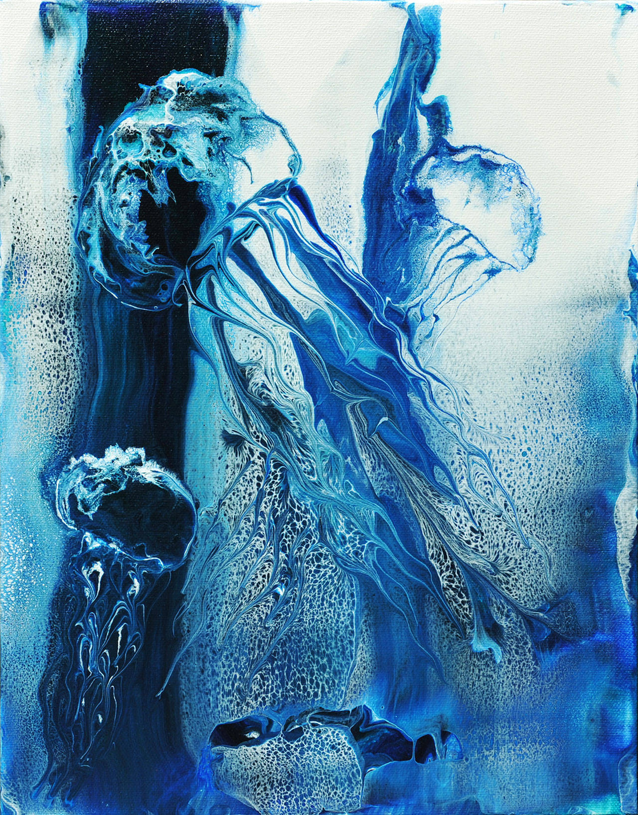 Image courtesy of Dinah Satterwhite | Jellyfish Triathlon by Melanie Burns, whose work will be on display at Hidden Cove Pottery & Tile as part of the upcoming Bainbridge Island Summer Studio Tour.