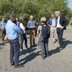 Luciano Marano | Bainbridge Island Review - Environmental Protection Agency officials and representatives from the Army Corps of Engineers, the city of Bainbridge Island and the Bainbridge Island Metropolitan Park & Recreation Department gathered Wednesday to tour the Wyckoff Superfund site and Joel Pritchard Park in honor of the 20th anniversary of the Superfund Redevelopment Initiative, which provided the funding to begin its planning and design.