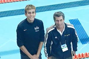 Liberman places at diving championships