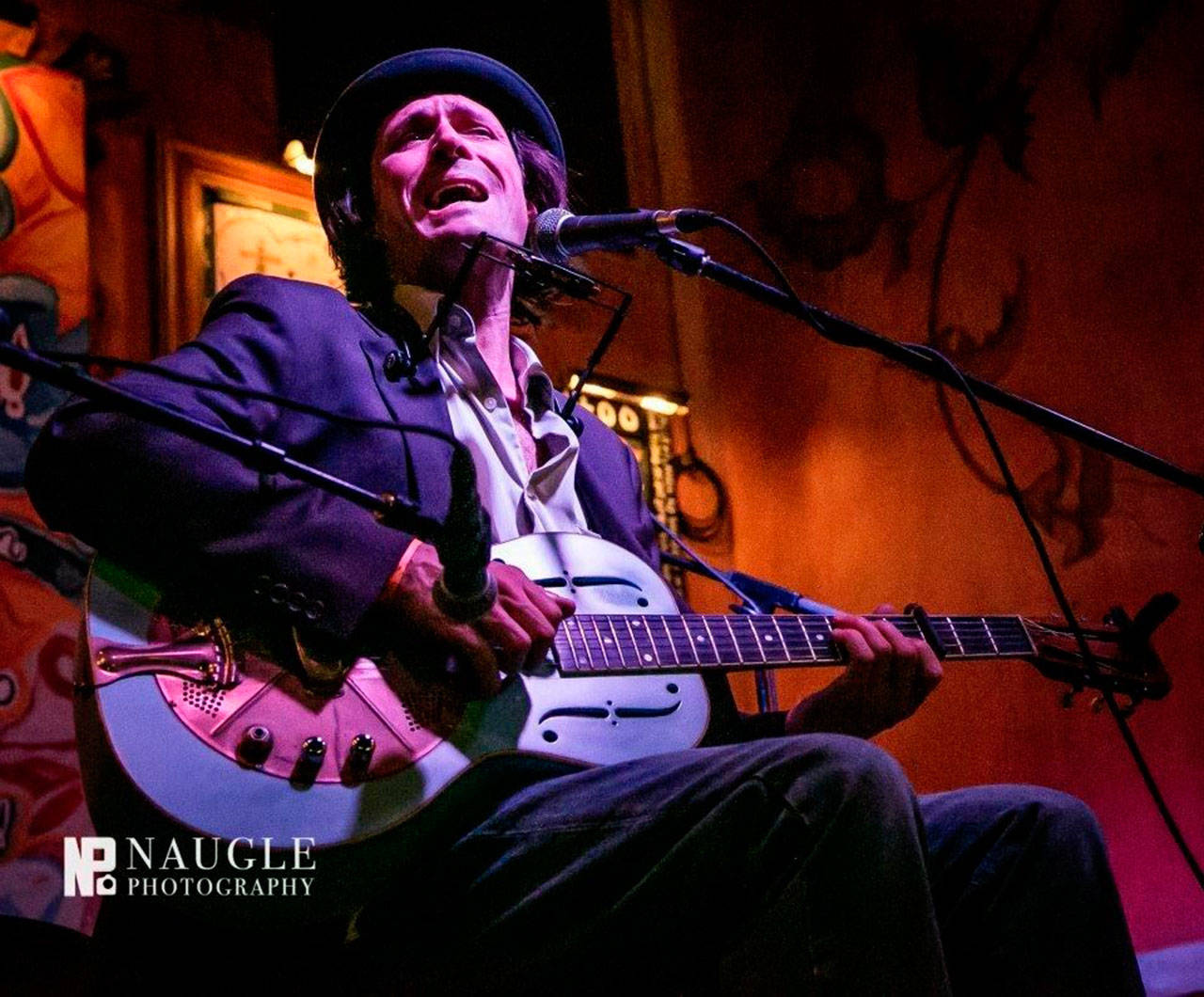 Photo courtesy of Ben Powell | Slide guitar virtuoso Ben Powell, along with opener Veronica May (not pictured), will perform at the Treehouse Café at 8 p.m. Friday, Aug. 16.