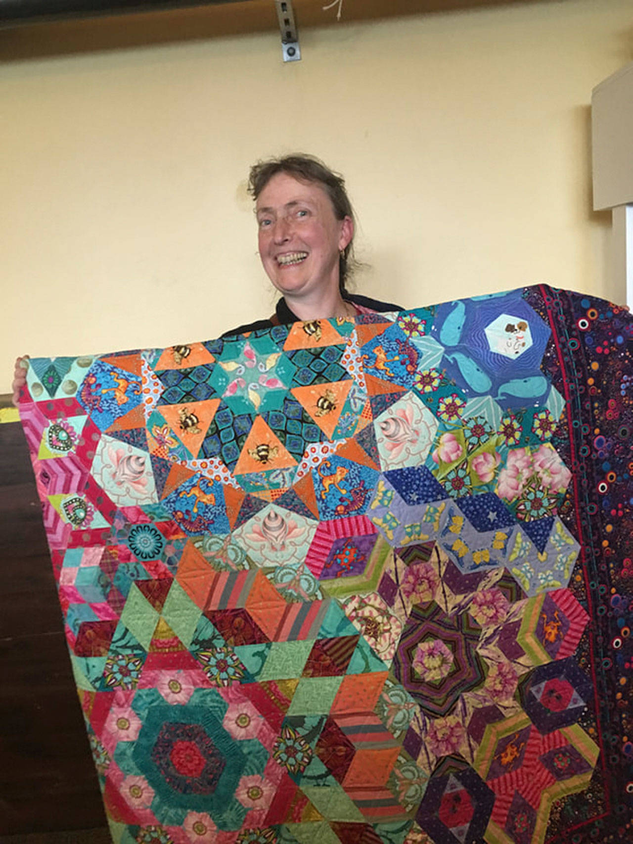 Photo courtesy of the Bainbridge Island Modern Quilt Guild | A previous Peoples Choice Award winner from a past Bainbridge Quilt Festival, which returns to downtown Winslow Saturday, Sept. 14.