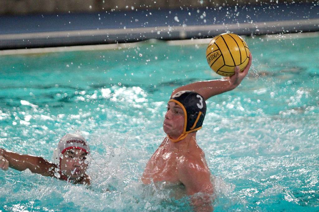 Bainbridge boys splash, shoot to water polo win against Newport | Photo gallery