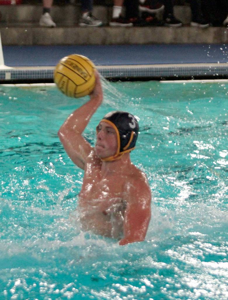 Bainbridge boys splash, shoot to water polo win against Newport | Photo gallery
